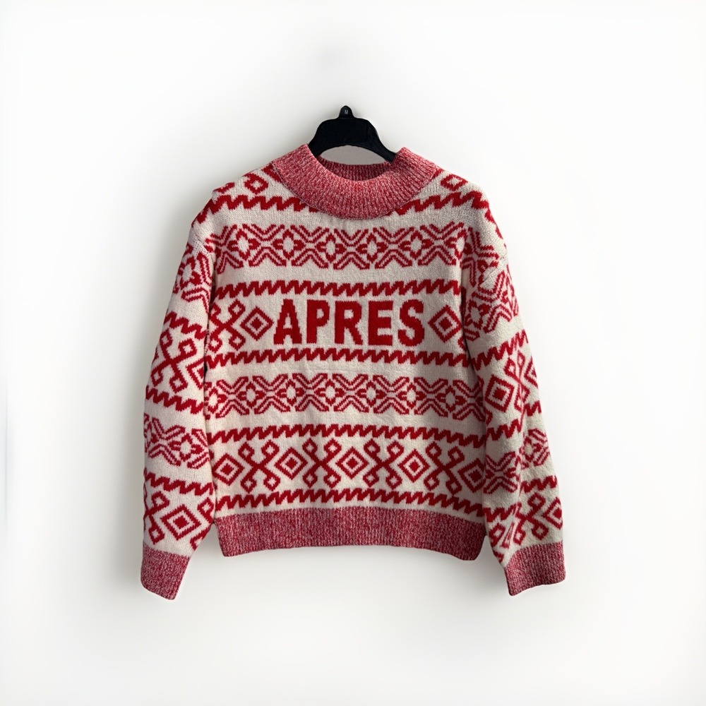 Target Women's S Crewneck Graphic Pullover Sweater A New Day viral Apres sweater